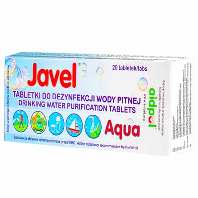 Tabletki do dezynfekcji wody pitnej JAVEL Aqua